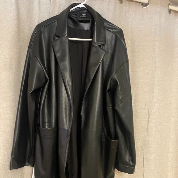 Dressed in Lala Scorpio Coat in Buttery Soft Vegan Leather S/M - Picture 1 of 4